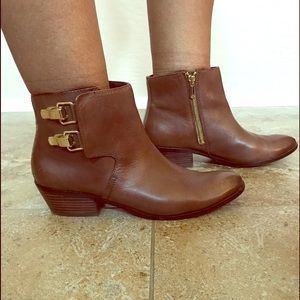 Brown Leather ankle boots